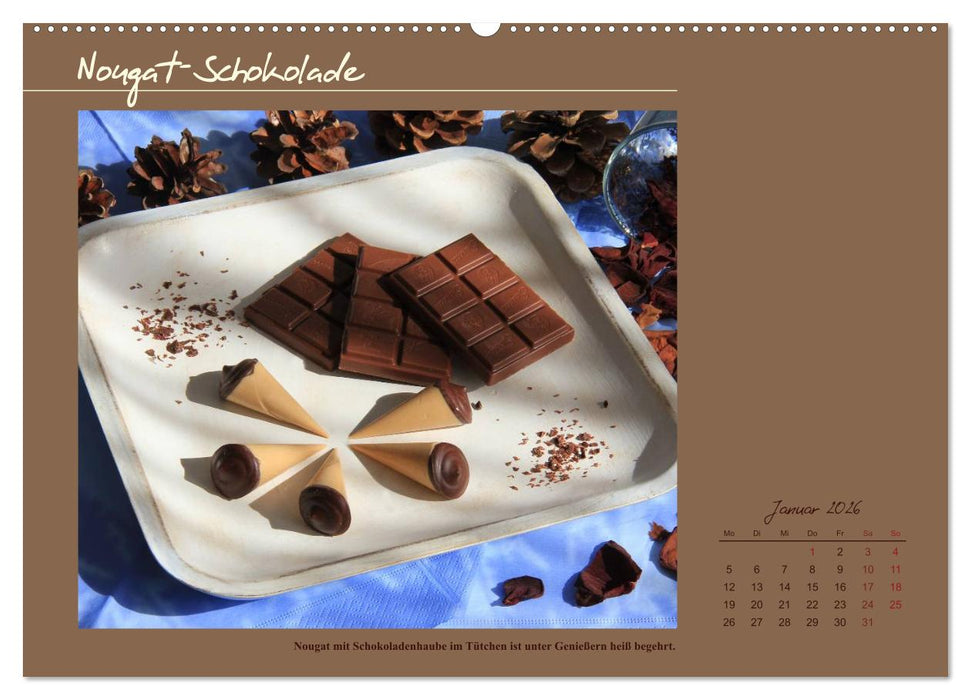 Schokolade - aus der Kakaobohne (CALVENDO Wandkalender 2026)