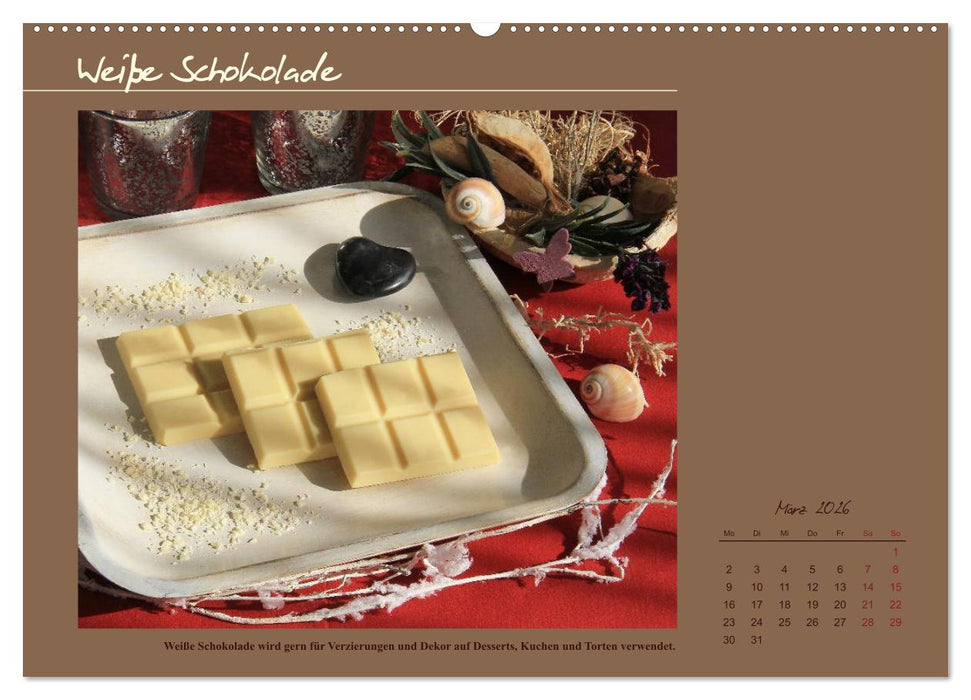 Schokolade - aus der Kakaobohne (CALVENDO Wandkalender 2026)