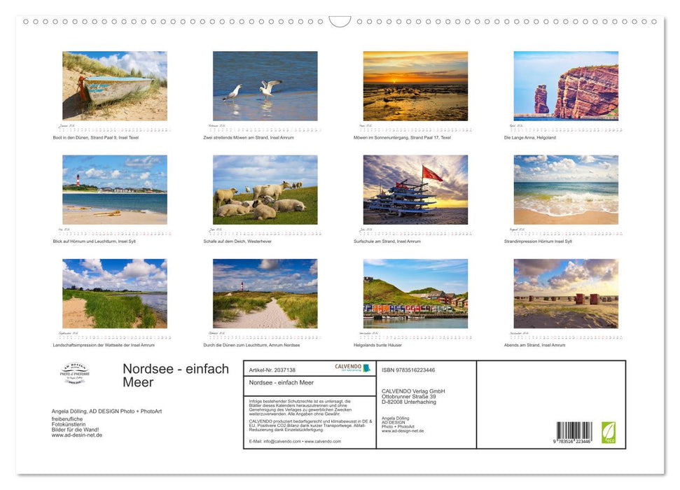 Nordsee - einfach Meer (CALVENDO Wandkalender 2026)