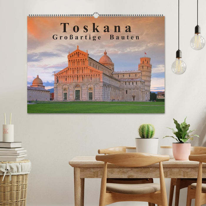 Toskana - Großarige Bauten (CALVENDO Wandkalender 2026)