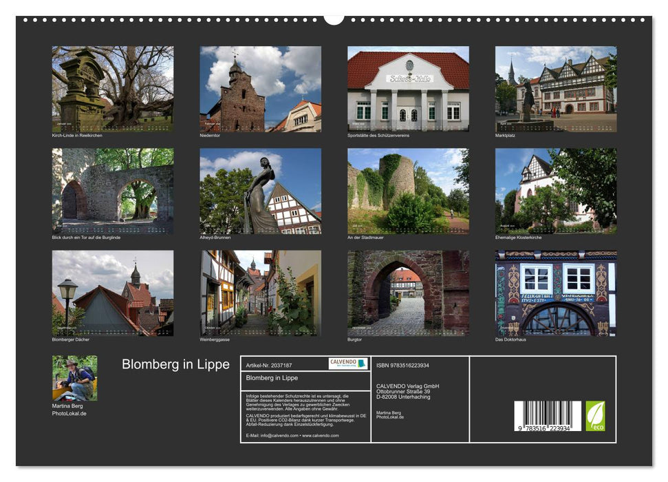 Blomberg in Lippe (CALVENDO Premium Wandkalender 2026)