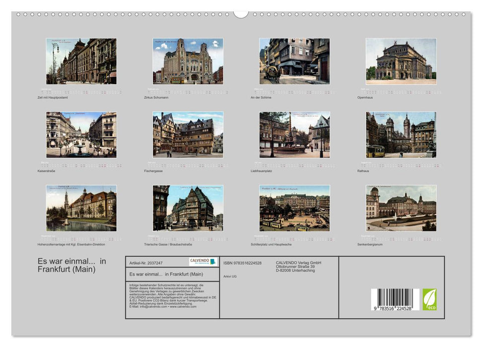 Es war einmal... in Frankfurt (Main) (CALVENDO Premium Wandkalender 2026)