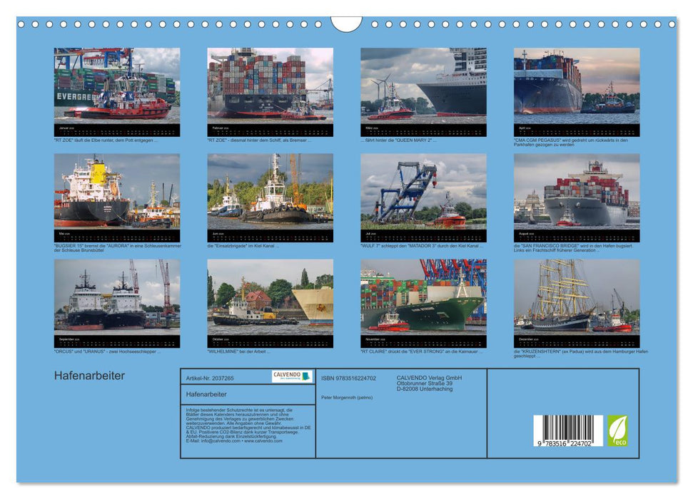 Hafenarbeiter (CALVENDO Wandkalender 2026)