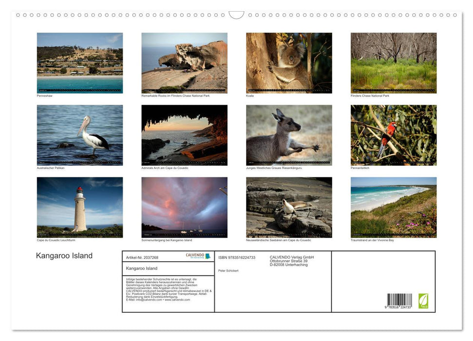 Kangaroo Island (CALVENDO Wandkalender 2026)