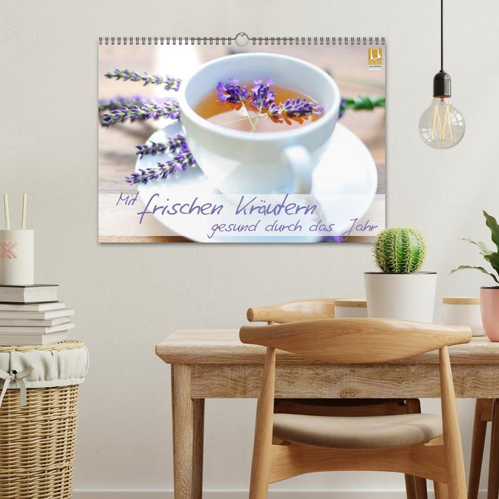 Mit frischen Kräutern gesund durch das Jahr (CALVENDO Wandkalender 2026)