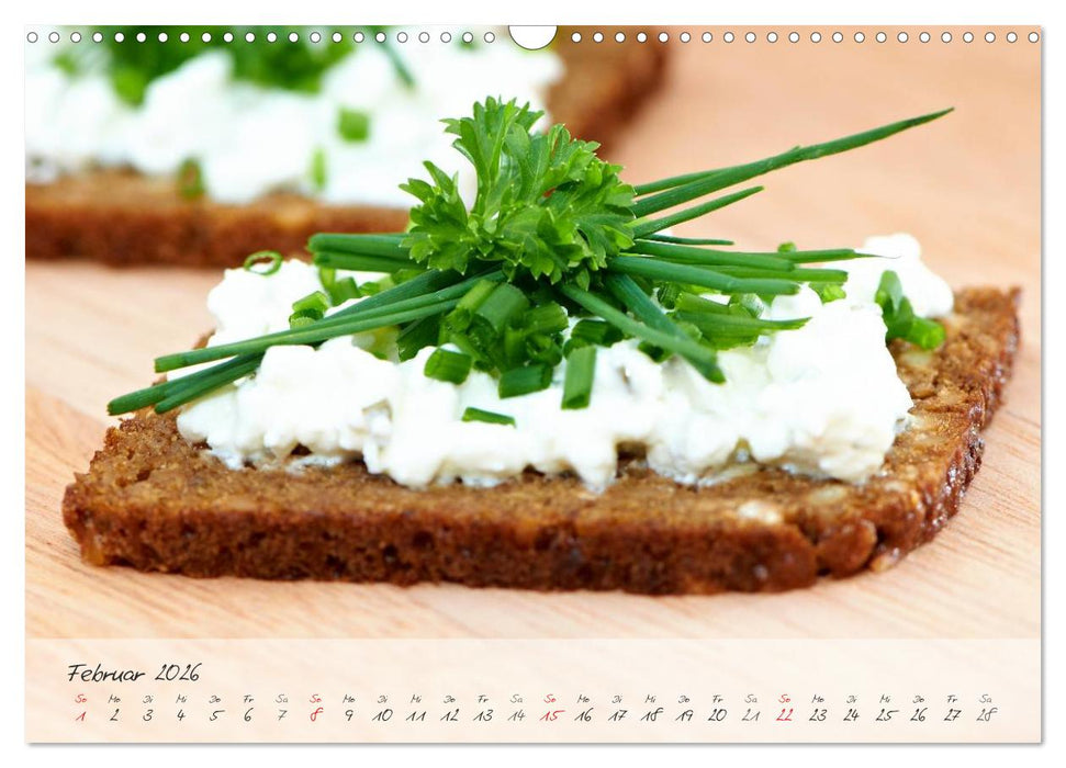 Mit frischen Kräutern gesund durch das Jahr (CALVENDO Wandkalender 2026)