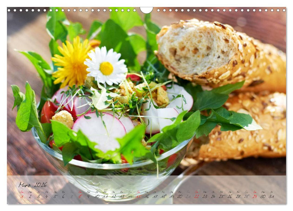 Mit frischen Kräutern gesund durch das Jahr (CALVENDO Wandkalender 2026)