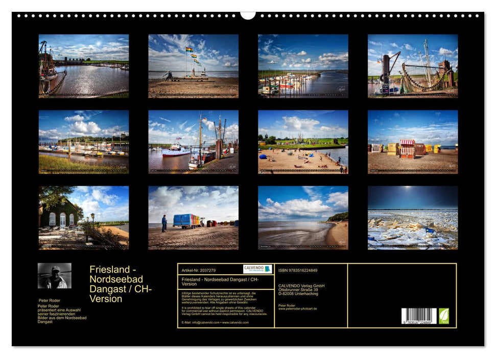Friesland - Nordseebad Dangast / CH-Version (CALVENDO Wandkalender 2026)
