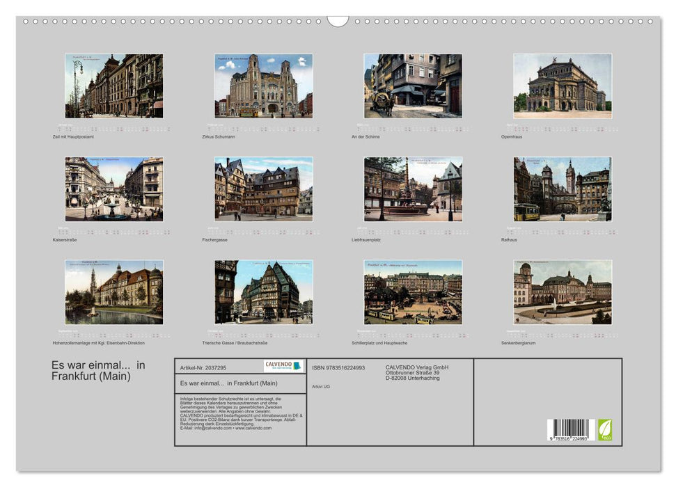 Es war einmal... in Frankfurt (Main) (CALVENDO Wandkalender 2026)