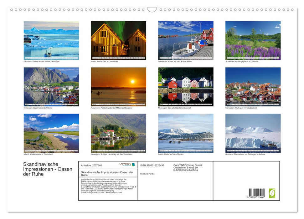 Skandinavische Impressionen - Oasen der Ruhe (CALVENDO Wandkalender 2026)