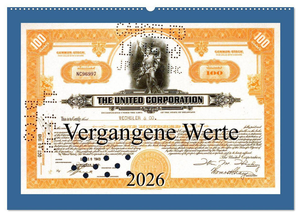 Vergangene Werte (CALVENDO Wandkalender 2026)