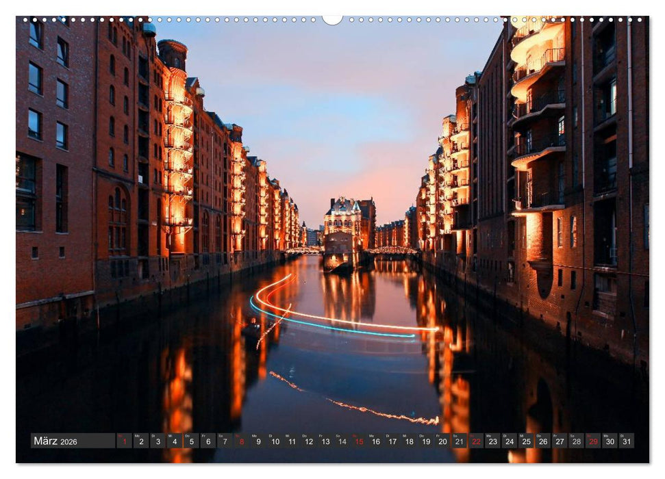 Stadt Hamburg (CALVENDO Premium Wandkalender 2026)