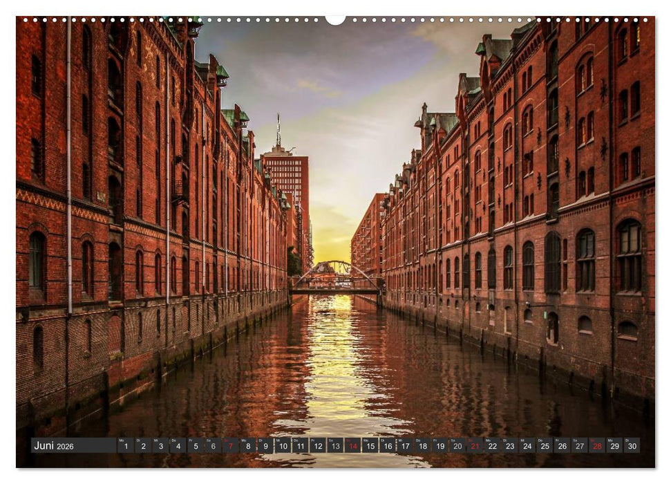 Stadt Hamburg (CALVENDO Premium Wandkalender 2026)