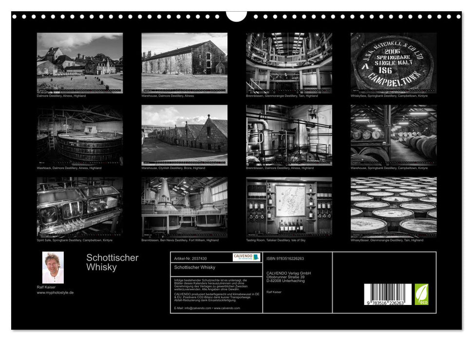 Schottischer Whisky (CALVENDO Wandkalender 2026)