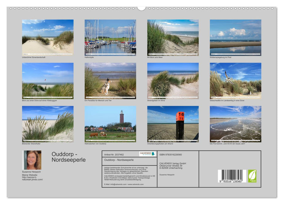 Ouddorp - Nordseeperle (CALVENDO Premium Wandkalender 2026)