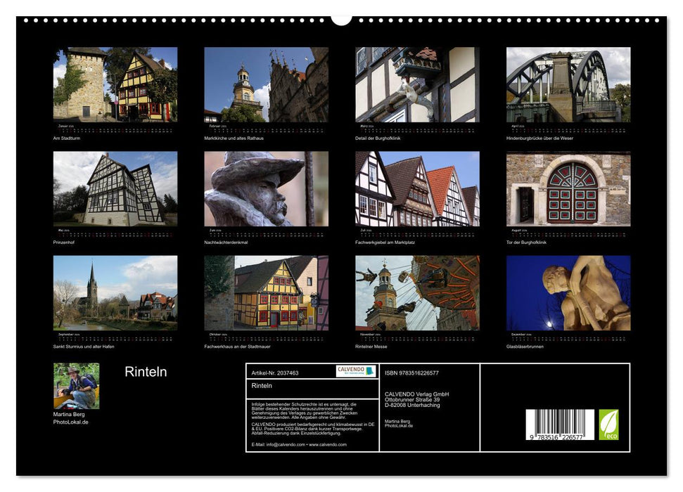 Rinteln (CALVENDO Premium Wandkalender 2026)