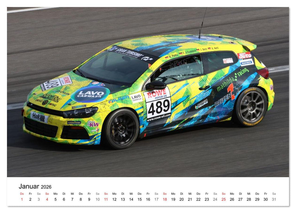 VLN Langstrecken Meisterschaft (CALVENDO Premium Wandkalender 2026)