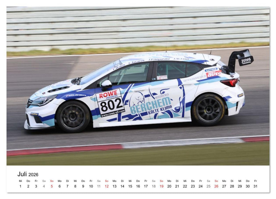 VLN Langstrecken Meisterschaft (CALVENDO Premium Wandkalender 2026)