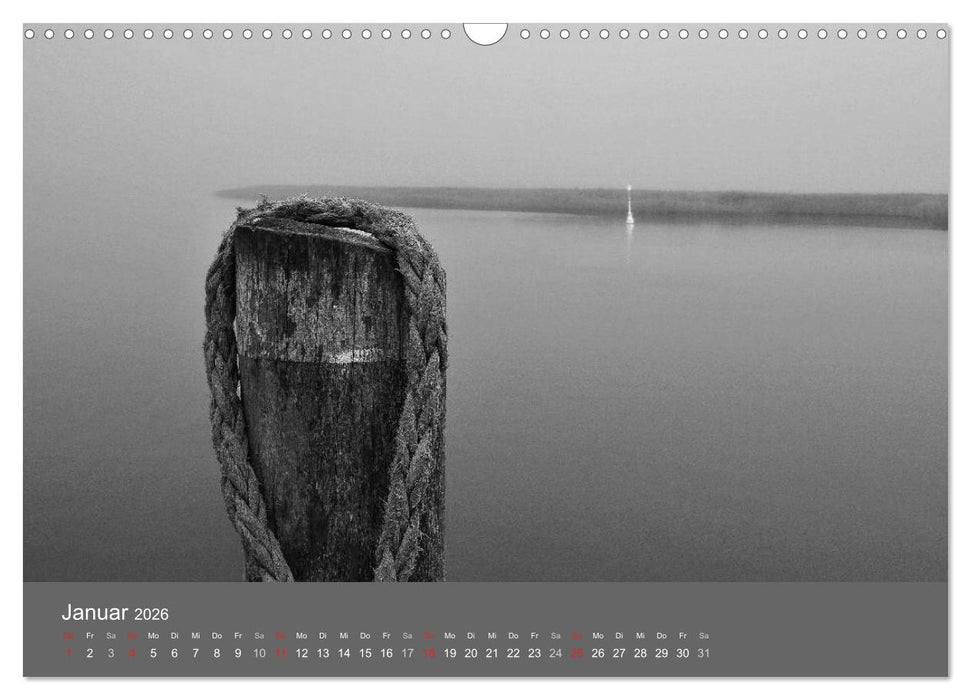 Ostsee - von schwarz bis weiß (CALVENDO Wandkalender 2026)