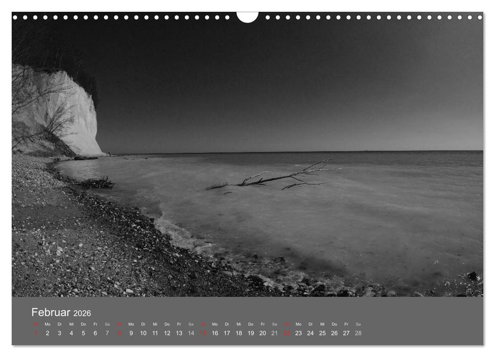 Ostsee - von schwarz bis weiß (CALVENDO Wandkalender 2026)