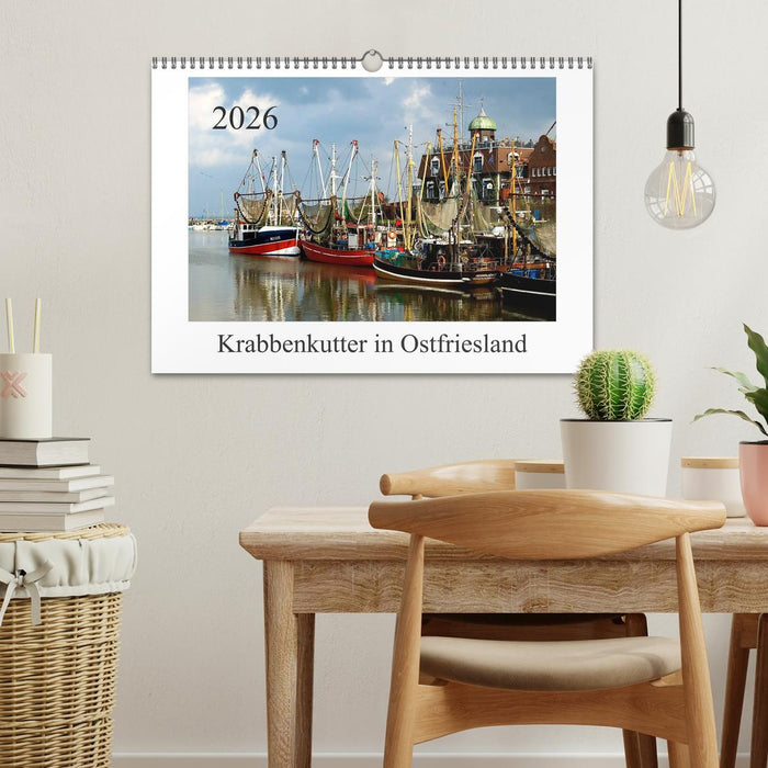 Krabbenkutter in Ostfriesland (CALVENDO Wandkalender 2026)