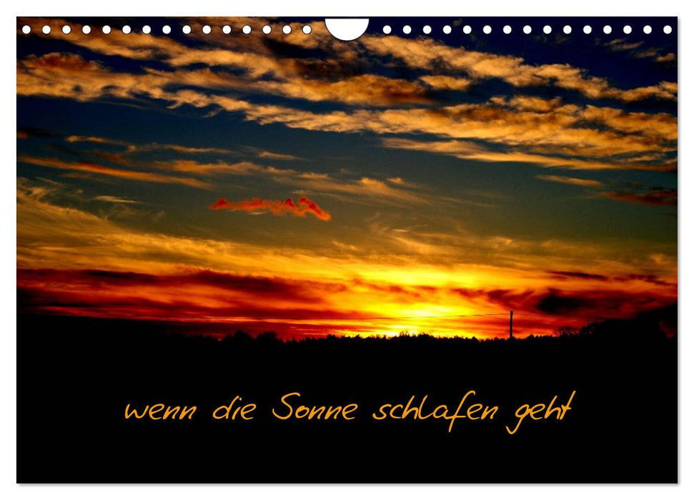 wenn die Sonne schlafen geht (CALVENDO Wandkalender 2026)