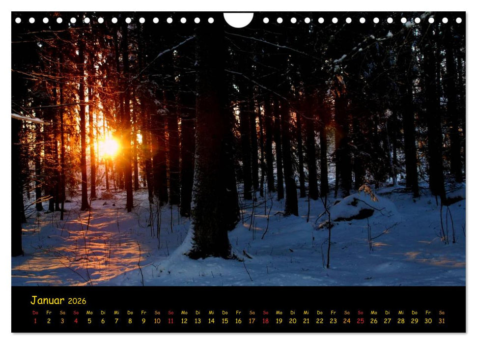 wenn die Sonne schlafen geht (CALVENDO Wandkalender 2026)