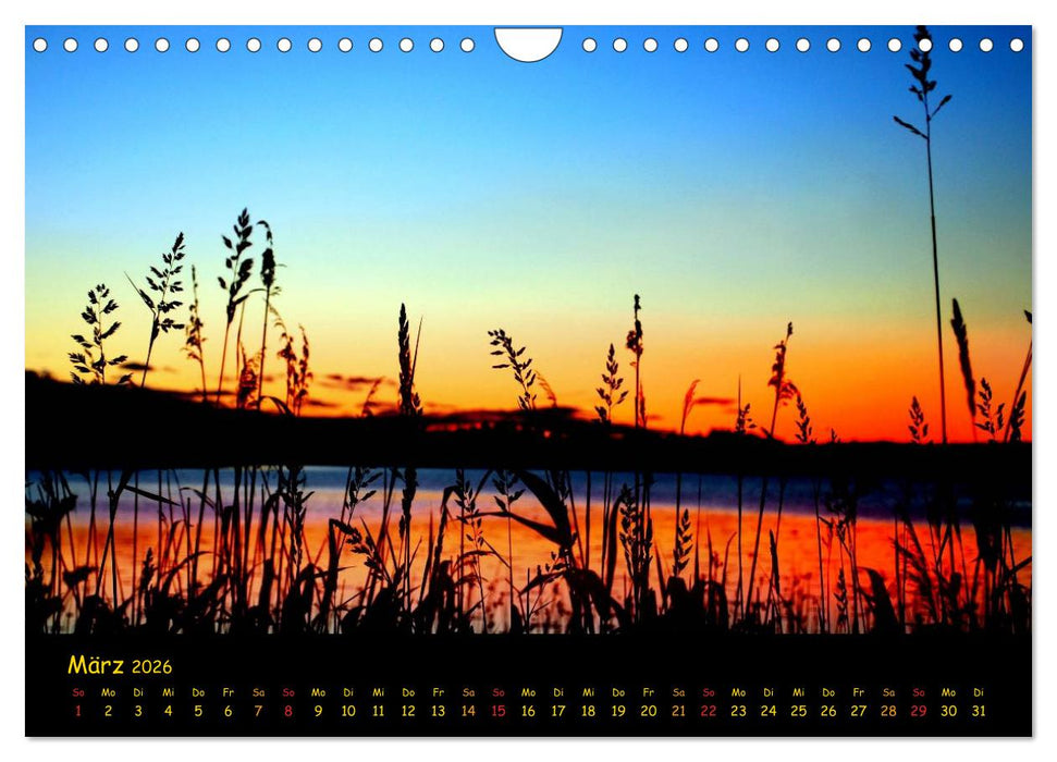 wenn die Sonne schlafen geht (CALVENDO Wandkalender 2026)