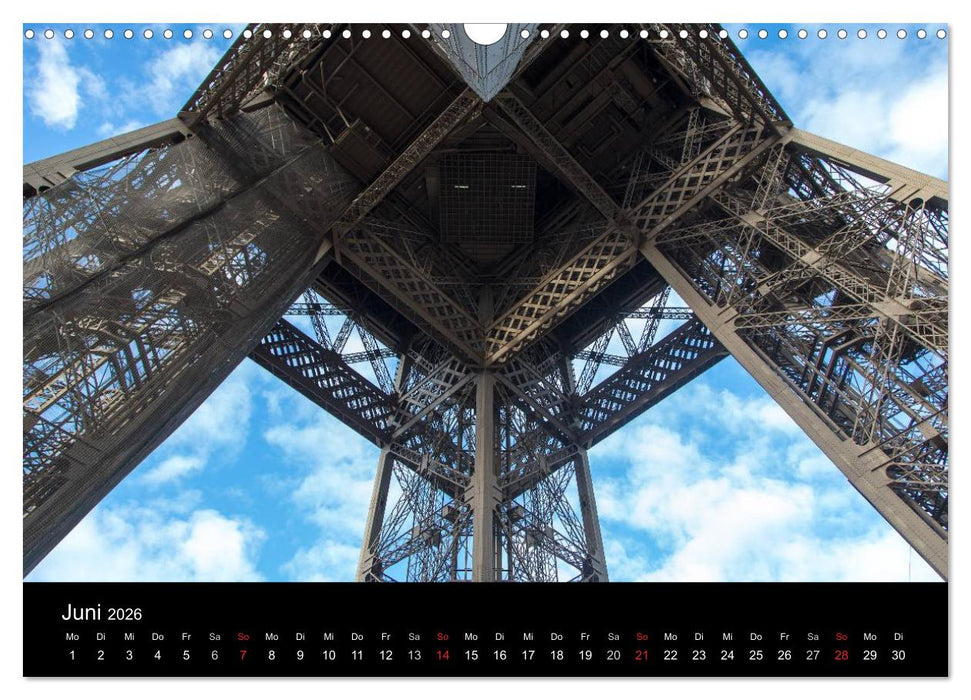 Eiffel Tower – Tour Eiffel – Eiffelturm – Paris 2026 (CALVENDO Wandkalender 2026)