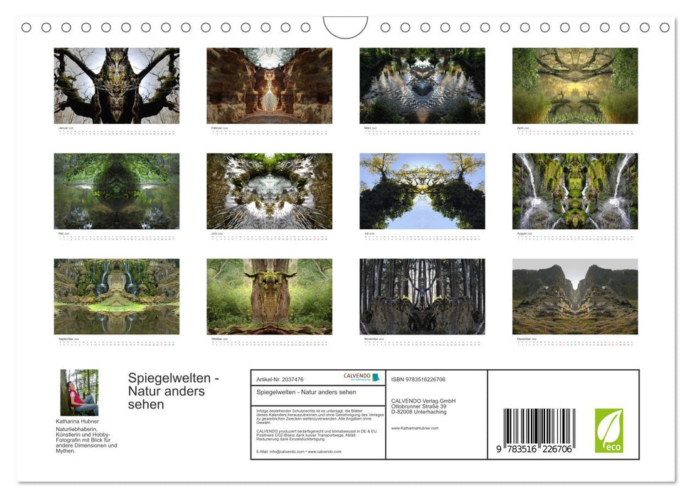 Spiegelwelten - Natur anders sehen (CALVENDO Wandkalender 2026)