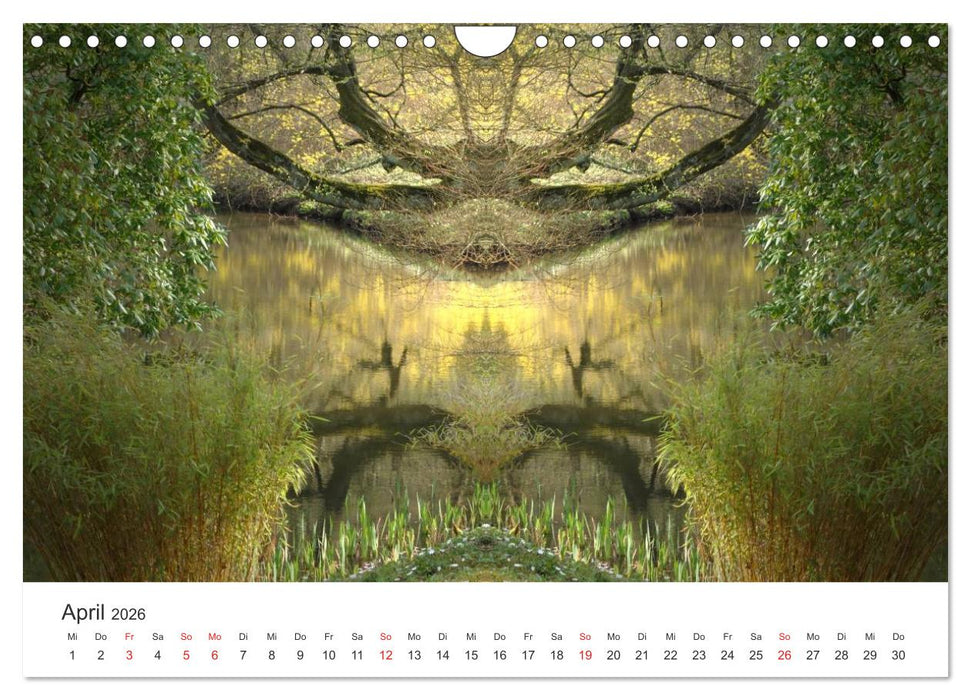 Spiegelwelten - Natur anders sehen (CALVENDO Wandkalender 2026)