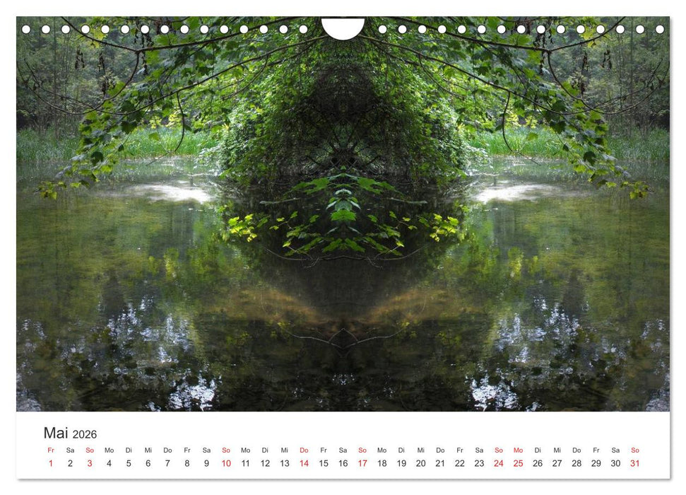 Spiegelwelten - Natur anders sehen (CALVENDO Wandkalender 2026)
