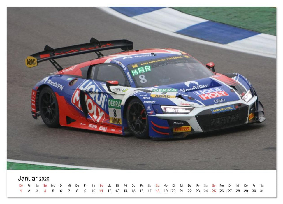Die Vier Ringe im Motorsport (CALVENDO Premium Wandkalender 2026)