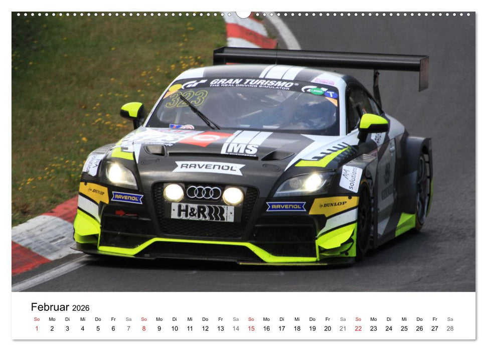 Die Vier Ringe im Motorsport (CALVENDO Premium Wandkalender 2026)