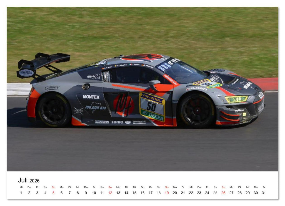 Die Vier Ringe im Motorsport (CALVENDO Premium Wandkalender 2026)