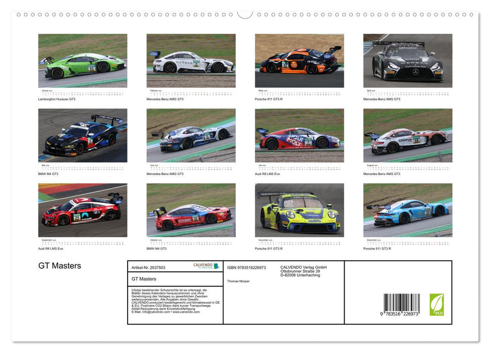 GT Masters (CALVENDO Premium Wandkalender 2026)