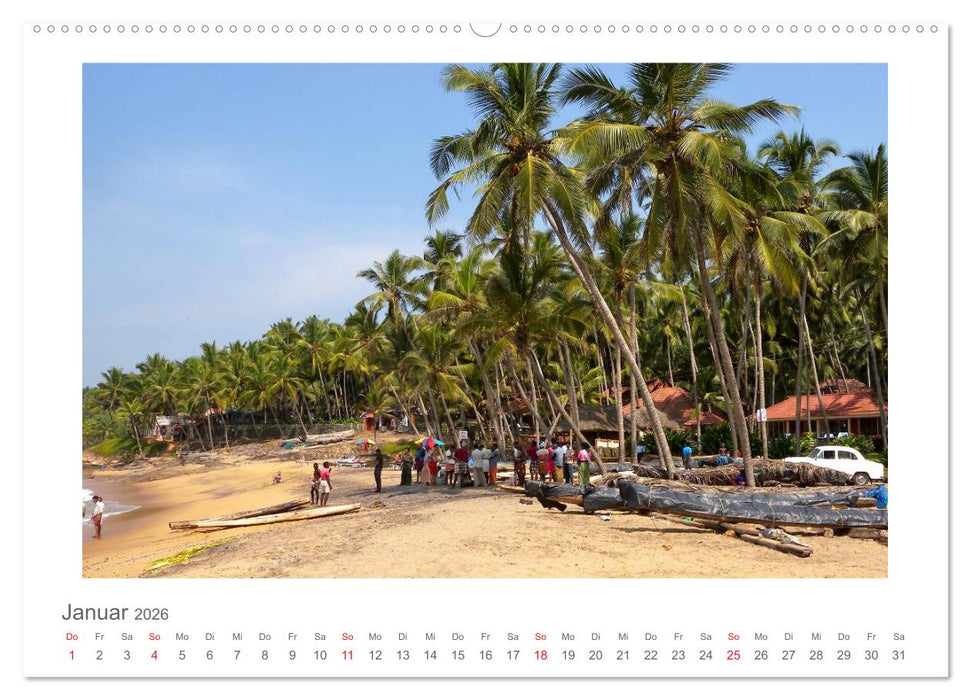 Farbenfrohes Kerala - Eindrücke aus God´s Own Country (CALVENDO Wandkalender 2026)