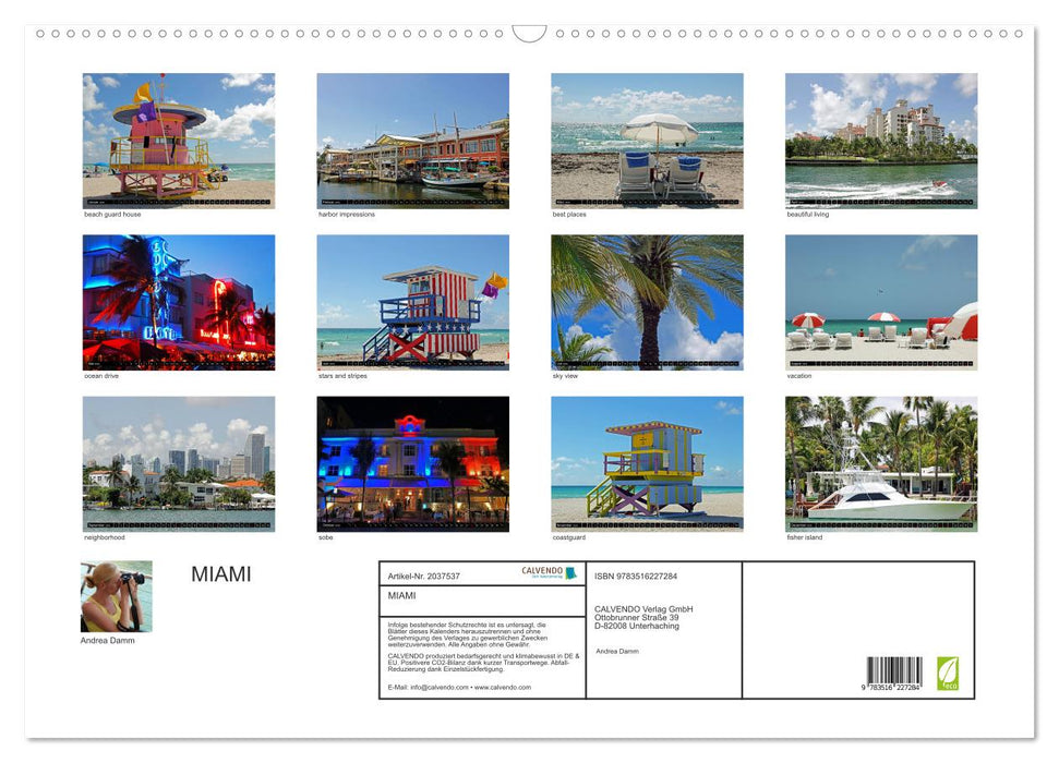 MIAMI (CALVENDO Wandkalender 2026)
