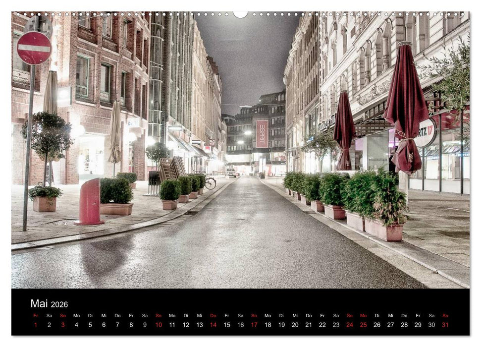 hamburg - night views (CALVENDO Wandkalender 2026)