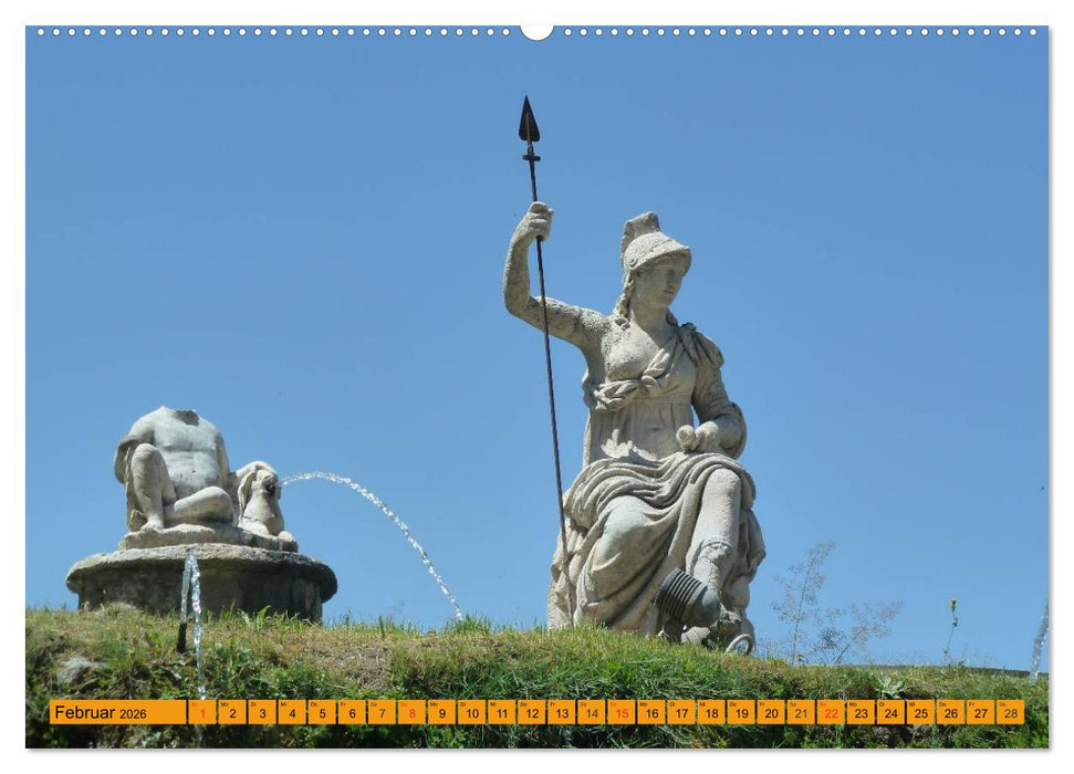 Die hängenden Gärten von Tivoli - Die Villa d'Este (CALVENDO Premium Wandkalender 2026)