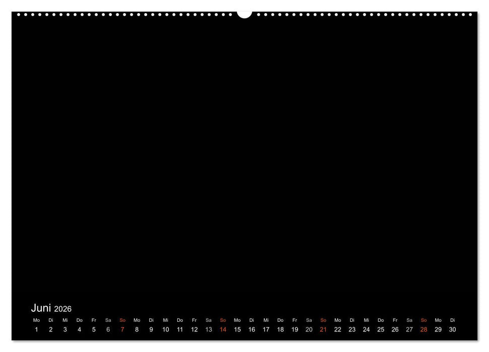 Bastelkalender - Schwarz (CALVENDO Wandkalender 2026)