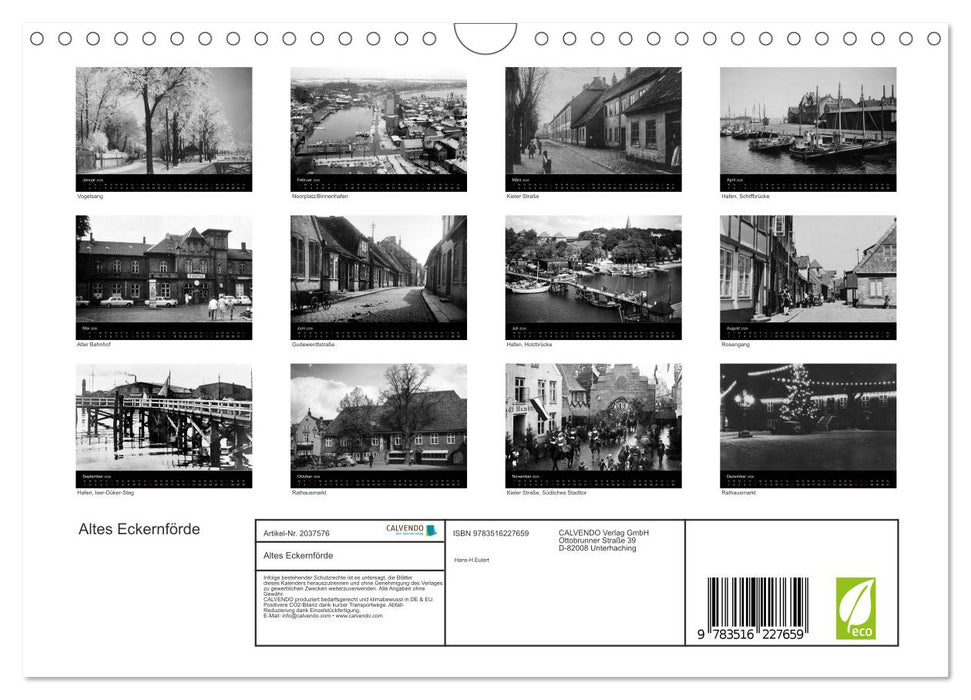 Altes Eckernförde (CALVENDO Wandkalender 2026)