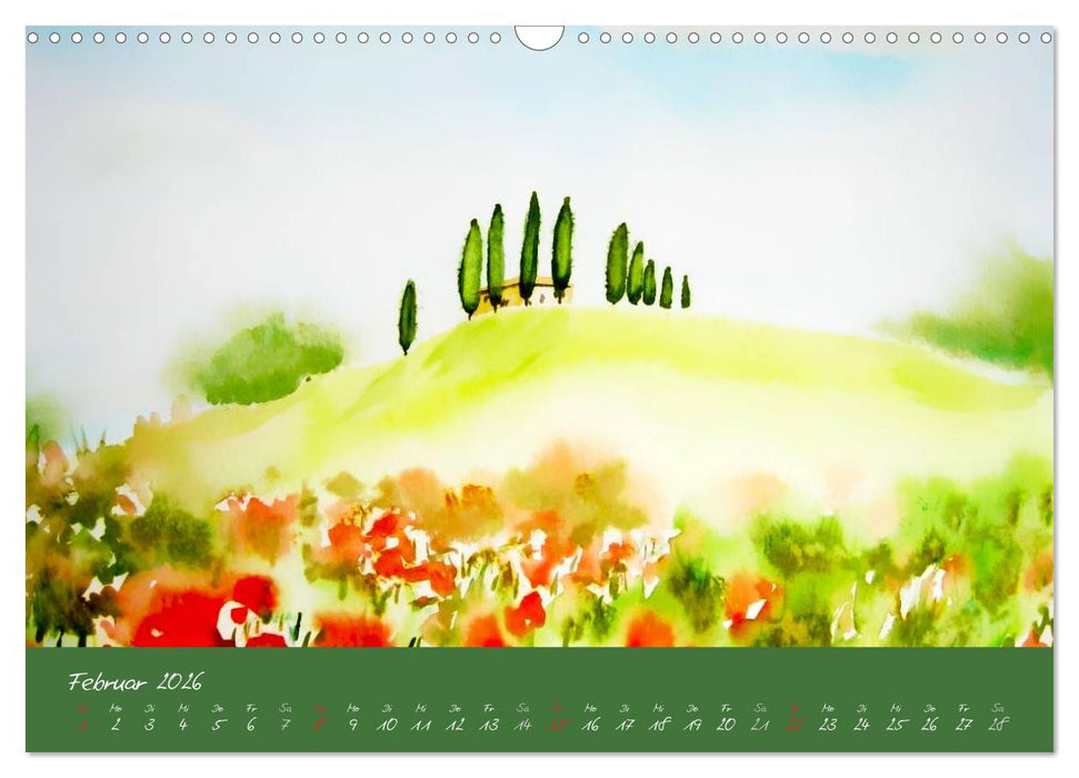 Toskana-Impressionen (CALVENDO Wandkalender 2026)