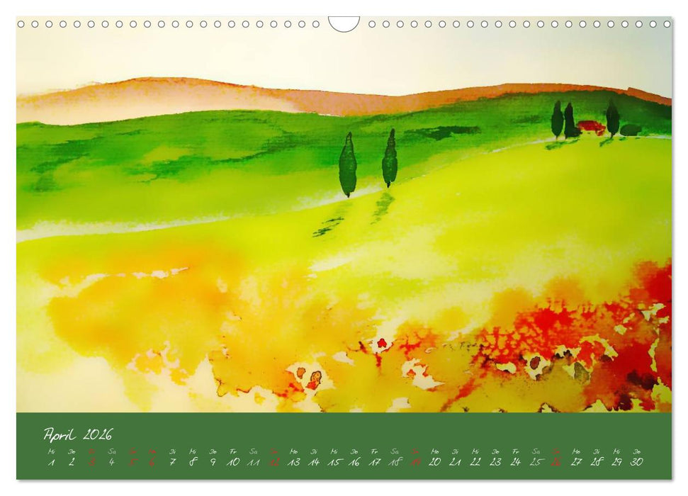 Toskana-Impressionen (CALVENDO Wandkalender 2026)