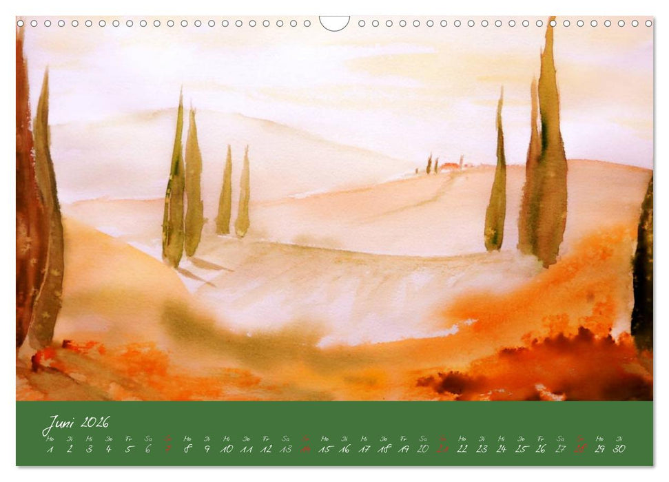 Toskana-Impressionen (CALVENDO Wandkalender 2026)