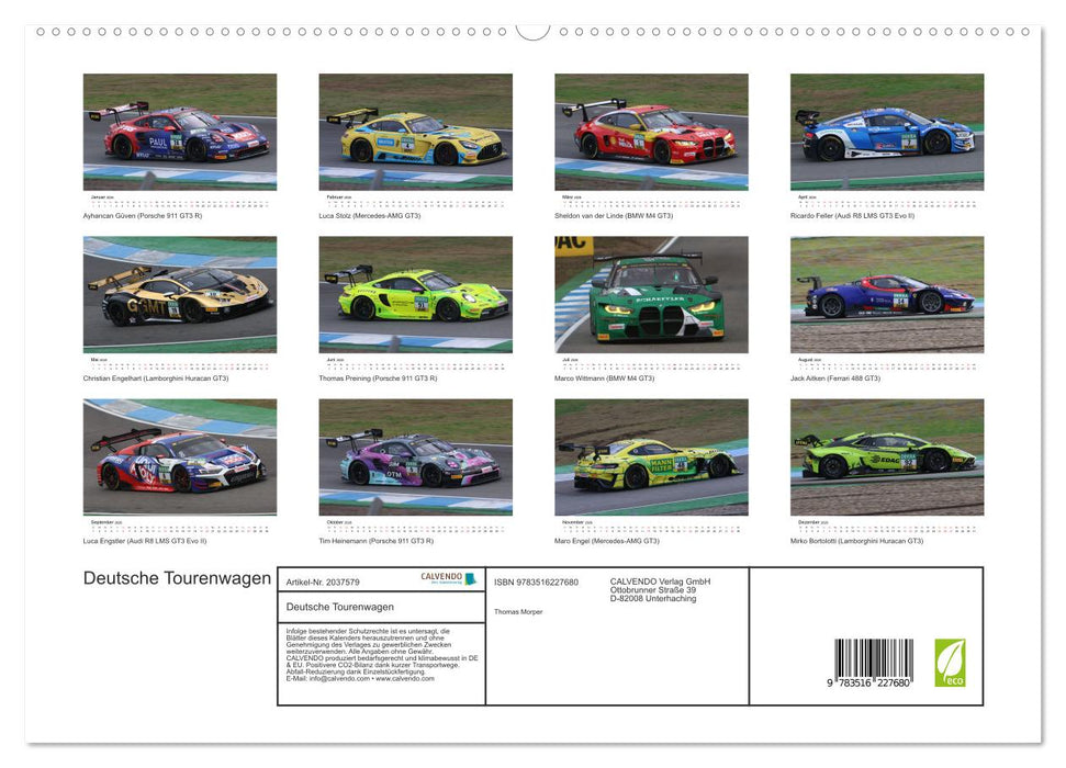 Deutsche Tourenwagen (CALVENDO Premium Wandkalender 2026)