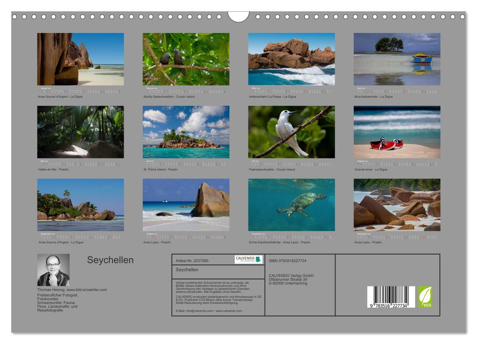 Seychellen (CALVENDO Wandkalender 2026)