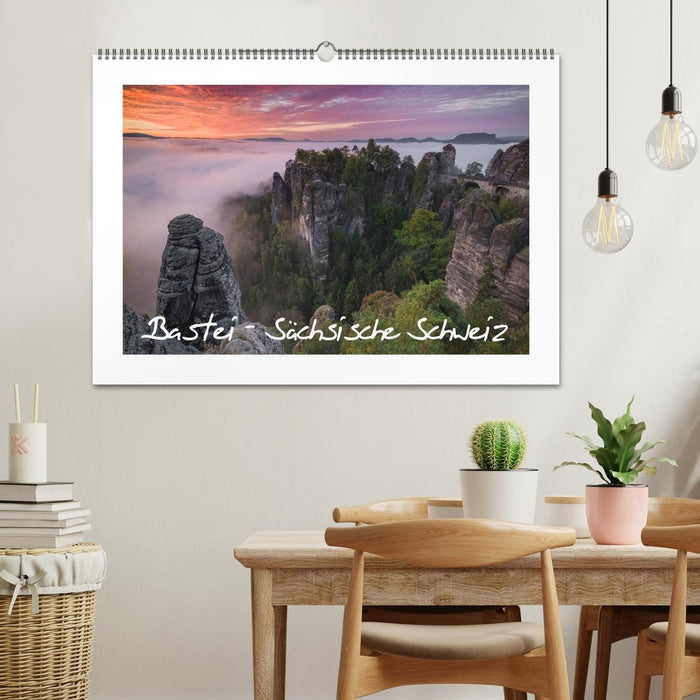 Bastei - Sächsische Schweiz (CALVENDO Wandkalender 2026)