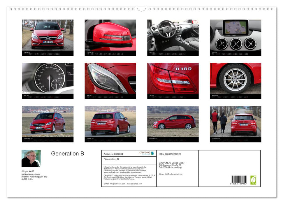 Generation B (CALVENDO Wandkalender 2026)