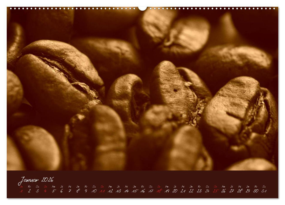 Kaffee Genuss Jahreskalender (CALVENDO Premium Wandkalender 2026)